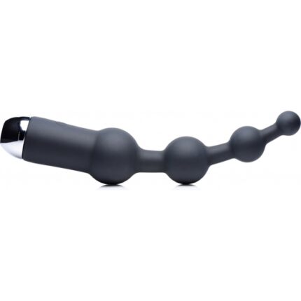 10X BOLAS ANALES SILICONA CON VIBRADOR - NEGRO - 001