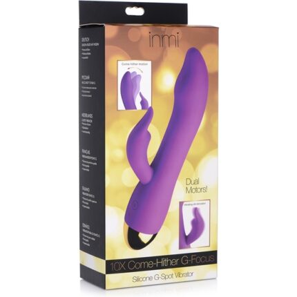 10X COME HITHER G-FOCUS VIBRADOR DE SILICONA - MORADO - 002