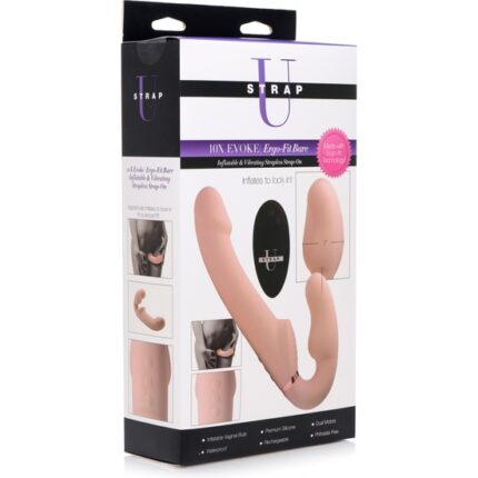 10X EVOKE ERGO-FIT- VIBRADOR PUNTO G Y P -STRAP-ON- F - 002