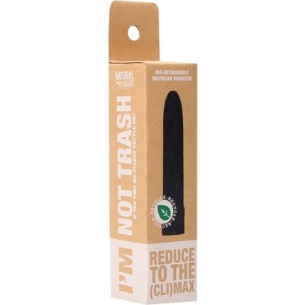 14 CM VIBRADOR - BIODEGRADABLE - BLACK - 002