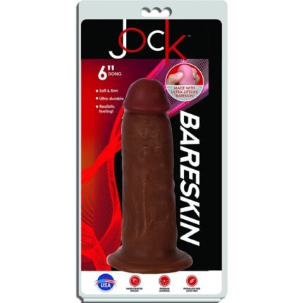 15 CM  BARESKIN DILDO - OSCURO - 002