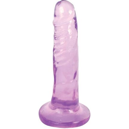 15 CM  DILDO DELGADO HELADO DE UVA - MORADO - 001