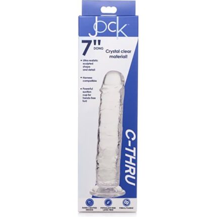 17 CM C-THRU DILDO - TRANSPARENTE - 002