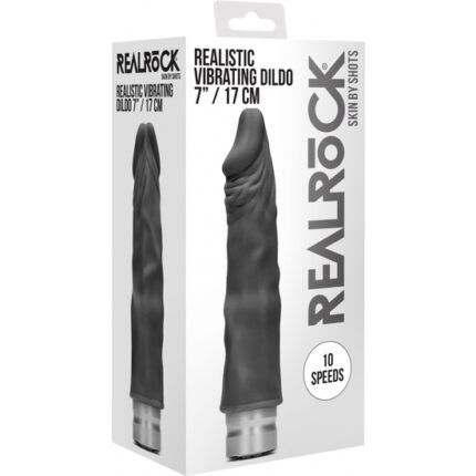 17 CM VIBRADOR REAL NEGRO - 002