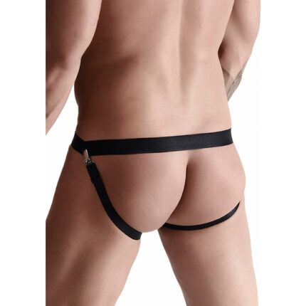 2 PACKS MENS RUBBER BRIEFS - NEGRO - 002