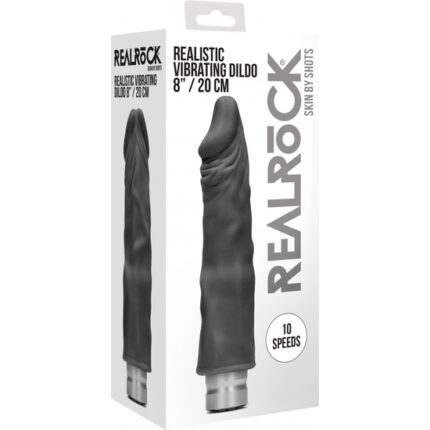 20 CM VIBRADOR REAL NEGRO - 002