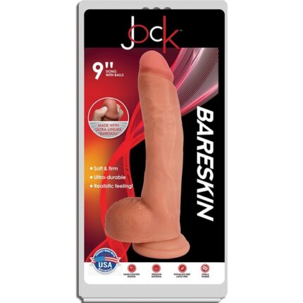 22 CM BARESKIN PENE REALISTICO CON TESTICULOS  - COLOR CLARO - 002