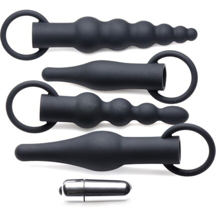 3X PREMIUM RINGED RIMMERS KIT DE ENTRENAMIENTO ANAL - NEGRO - 001