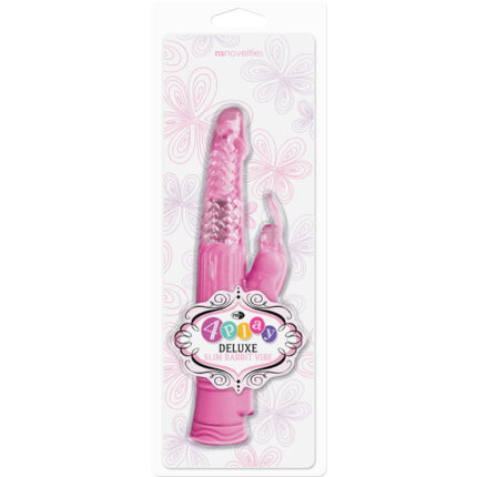 4PLAY DELUXE VIBRADOR CONEJITO RAMPANTE FINO ROSA - 002