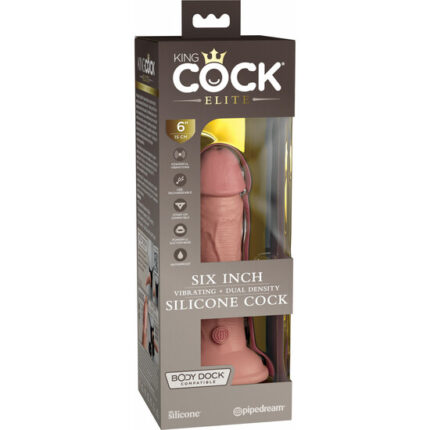 6 INCH 2DENSITY VIBE COCK - PIEL - 002