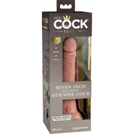 7 INCH 2 DENSITY SILICONE COCK - PIEL - 002