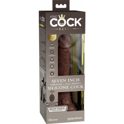 7 INCH 2 DENSITY VIBE COCK - MARRÓN - 002