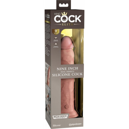 9 INCH 2 DENSITY SILICONE COCK - PIEL - 002