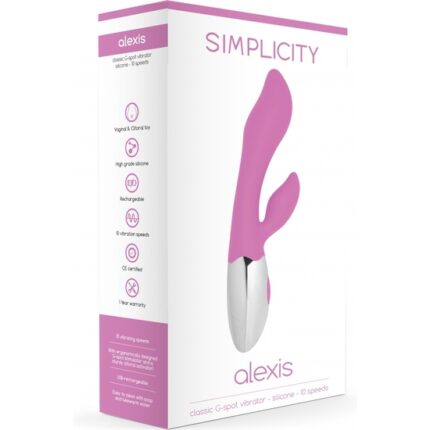 ALEXIS CLASSIC VIBRADOR G-SPOT - ROSA - 002