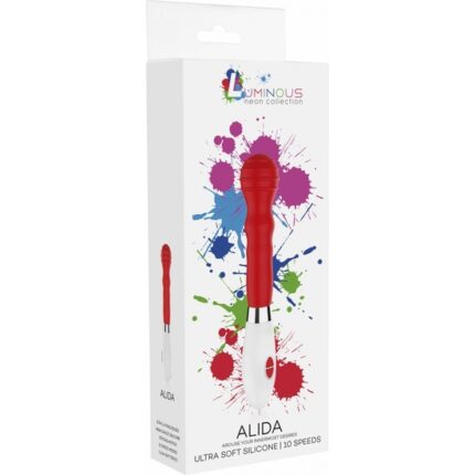 ALIDA - ULTRA SOFT SILICONE - 10 SPEEDS - ROJO - 002