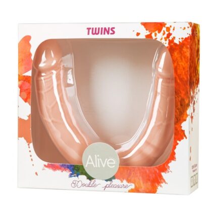 ALIVE TWINS PENE REALÍSTICO DOBLE 30 CM - 002