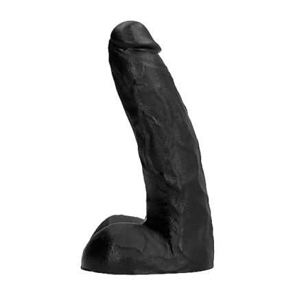 ALL BLACK PENE REALÍSTICO CON TESTÍCULOS 22CM - 001