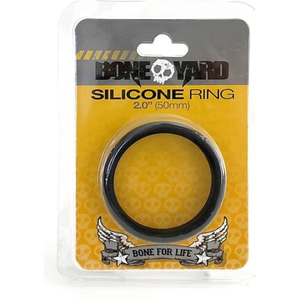 ANILLO DE SILICONA - NEGRO - 50MM - 002