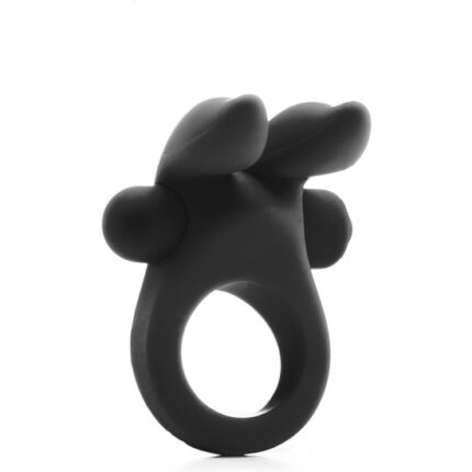 ANILLO PARA EL PENE CON VIBRACION CONEJITO NEGRO - 001