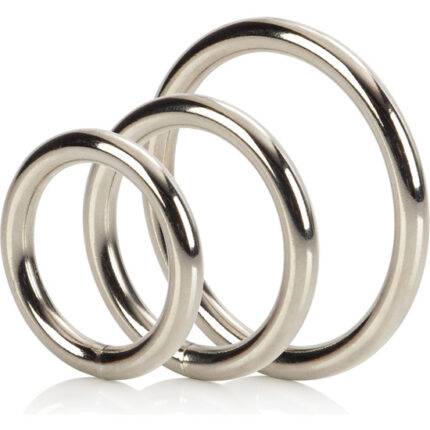 ANILLO PARA EL PENE PLATA SET DE 3 PIEZAS - 001