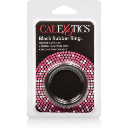 ANILLO PARA PENE DE GOMA MEDIANO NEGRO - 002