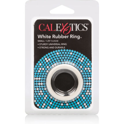 ANILLO PARA PENE DE GOMA PEQUEÑO BLANCO - 002