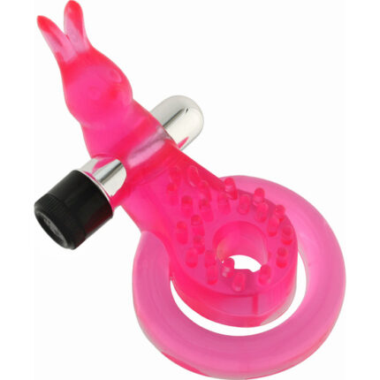 ANILLO PARA PENE Y TESTÍCULOS DE GELATINA MARIPOSA ROSA - 001