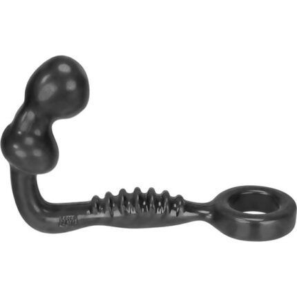 ANILLO RIPPLE ASSLOCK CON PLUG - NEGRO - 001