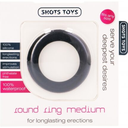 ANILLO SILICONA GRUESO MEDIUM - NEGRO - 002