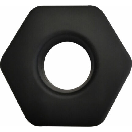 ANILLO SILICONA SUAVE - HUNK C-RING - NEGRO - 001