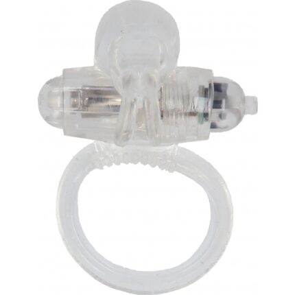 ANILLO VIBRADOR DE SILICONA TRANSPARENTE - 001