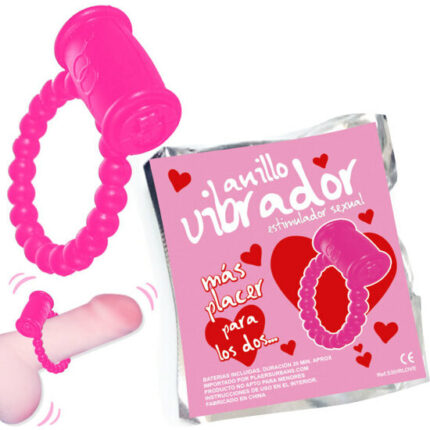 ANILLO VIBRADOR LOVE 1 UNIDAD - COLORES SURTIDOS - 001