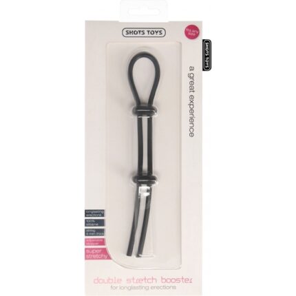 ANILLODOBLE DE SILICONA STRECH BOOSTER - NEGRO - 002