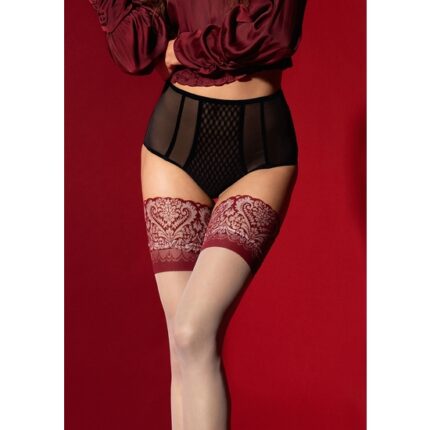 ARABESQUE STAY-UPS 20 DEN - BURDEOS - 001