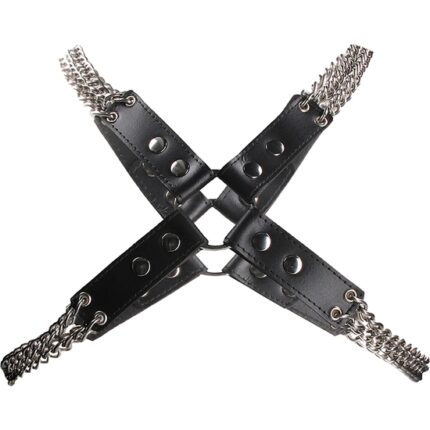 ARNÉS CON CADENA - NEGRO - 002