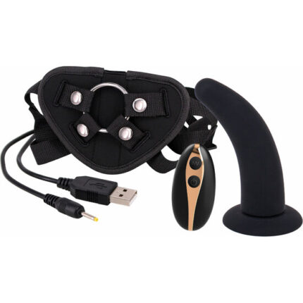 ARNÉS CON DILDO Y VIBRACIÓN 12