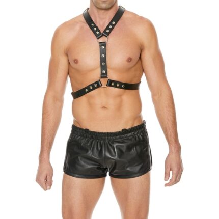 ARNÉS CON MANCHAS METÁLICAS - NEGRO - 001