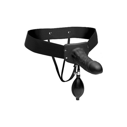 ARNÉS CON PENE HUECO E INFLABLE - NEGRO - 001