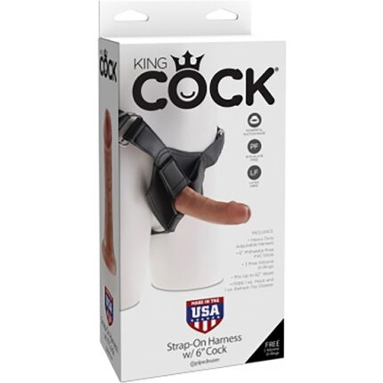 ARNÉS CON PENE REALÍSTICO 17CM - MULATO - 002