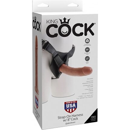 ARNÉS CON PENE REALÍSTICO 22CM - MULATO - 002