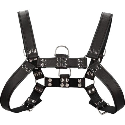 ARNÉS DE BULLDOG DE PECHO - NEGRO - 002
