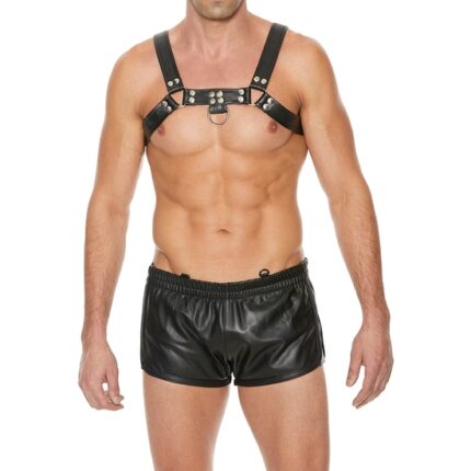 ARNÉS DE BULLDOG DE PECHO - NEGRO - 001