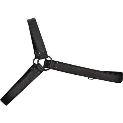 ARNÉS DE CUERO GLADIATOR - NEGRO - 002