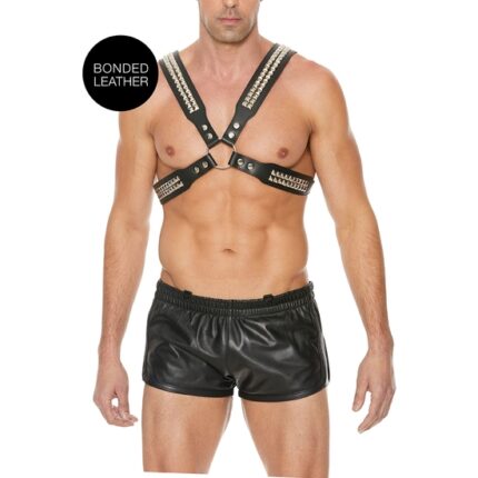 ARNÉS DE CUERPO PIRAMIDAL PARA HOMBRE - TALLA ÚNICA - NEGRO - 001