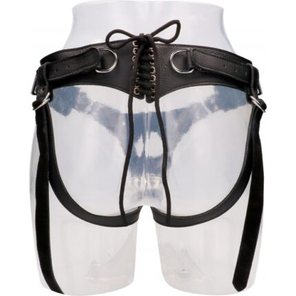 ARNES DE DISEÑO DE CUERO AJUSTABLE NEGRO - 002
