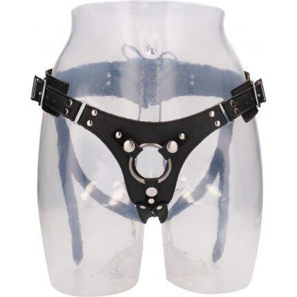 ARNES DE DISEÑO DE CUERO AJUSTABLE NEGRO - 001