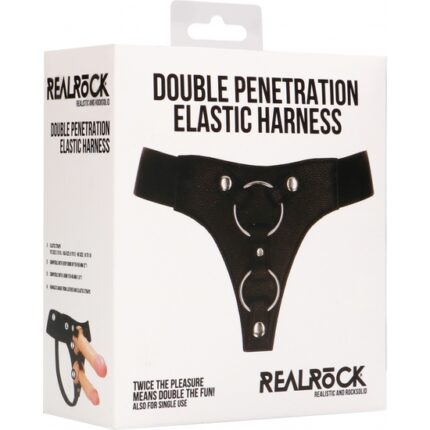 ARNÉS DE DOBLE PENETRACIÓN - NEGRO - 002