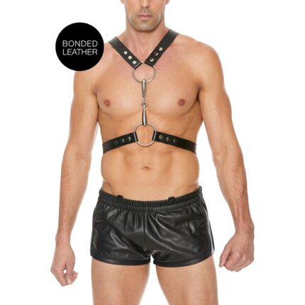 ARNÉS DE HOMBRE CON BROCA METÁLICA - TALLA ÚNICA - NEGRO - 001