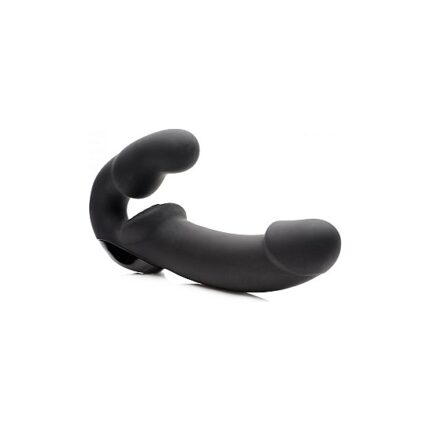 ARNÉS VIBRADOR DE SILICONA SIN SUJECIÓN - NEGRO - 001