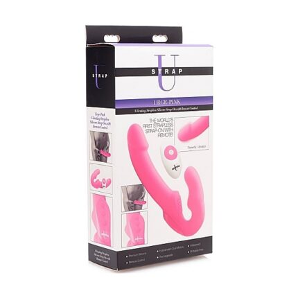 ARNÉS VIBRADOR DE SILICONA SIN SUJECIÓN - ROSA - 002